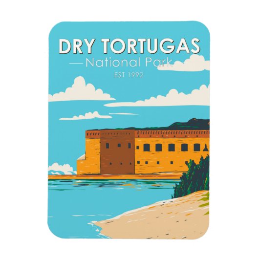 Dry Tortugas National Park Florida Fort  Magneet (Verticaal)
