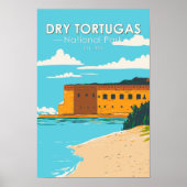 Dry Tortugas National Park Florida Fort  Poster (Voorkant)