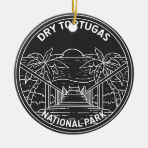 Dry Tortugas National Park Florida Monoline Keramisch Ornament