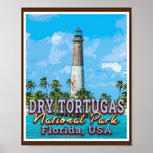 DRY TORTUGAS NATIONAL PARK - FLORIDA VERENIGDE STA POSTER (Voorkant)