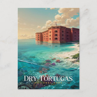 Dry Tortugas National Park Fort Jefferson Briefkaart