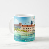 Dry Tortugas National Park Fort waterverf Koffiemok (Voorkant links)