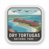 Dry Tortugas National Park Reisembleem Sticker (Voorkant)