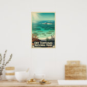 Dry Tortugas National Park Retro Poster (Keuken)