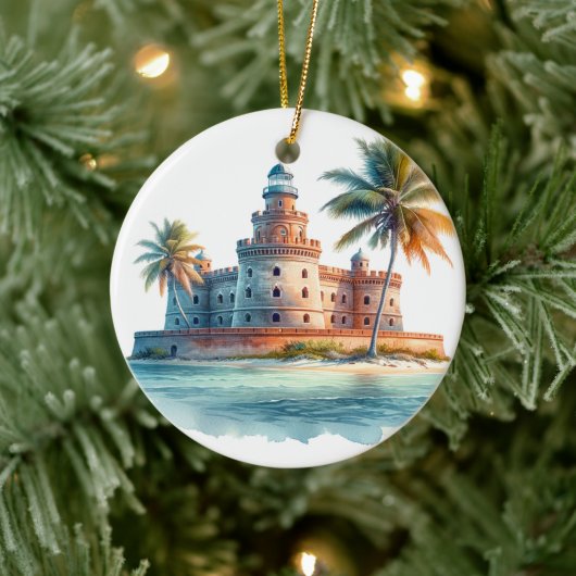 Dry Tortugas National Park Schildpad Keramisch Ornament (Boom)