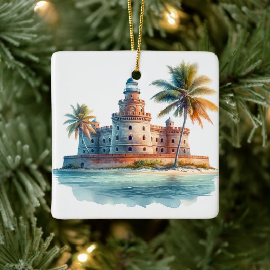 Dry Tortugas National Park Schildpad Keramisch Ornament (Boom)
