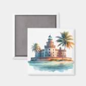 Dry Tortugas National Park Schildpad Magneet (Voorkant / Achterkant)