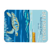 Dry Tortugas National Park Turtle  Magneet (Horizontaal)