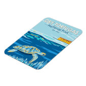 Dry Tortugas National Park Turtle  Magneet (Linkerzijde)