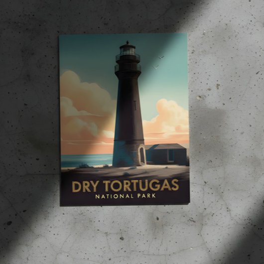 Dry Tortugas National Park  vuurtoren Briefkaart