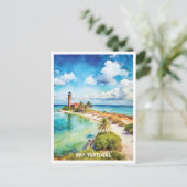 Dry Tortugas National Park Waterverf Schilderij Briefkaart (Staand voorkant)