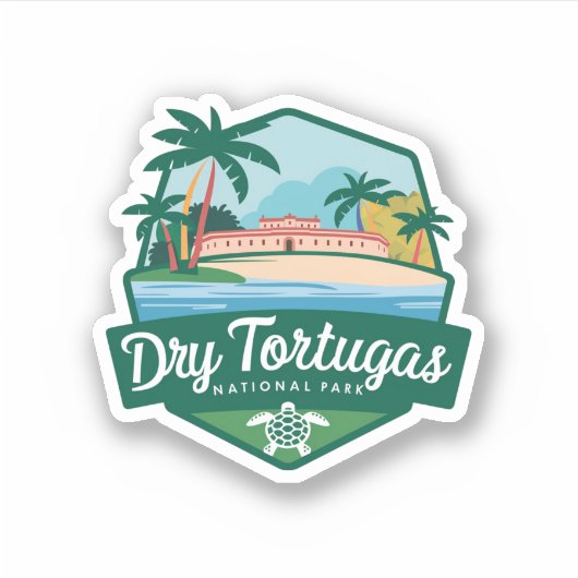 Dry Tortugas US National Park Sticker (Voorkant)