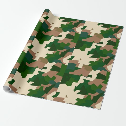 Dry Tundra Camo Cadeaupapier (Uitgerold)
