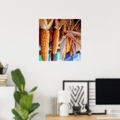 Dry Whole Ear Corn with Husks Poster (Thuiskantoor)
