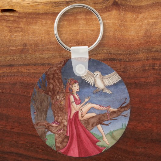 Dryad en de Night Owl Sleutelhanger (Voorkant)