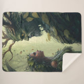 Dryad en een Demigod Sherpa Blanket Sherpa Deken (Voorkant (horizontaal))