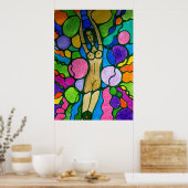 Dryad (hout nimf) Moderne kunst Poster (Keuken)