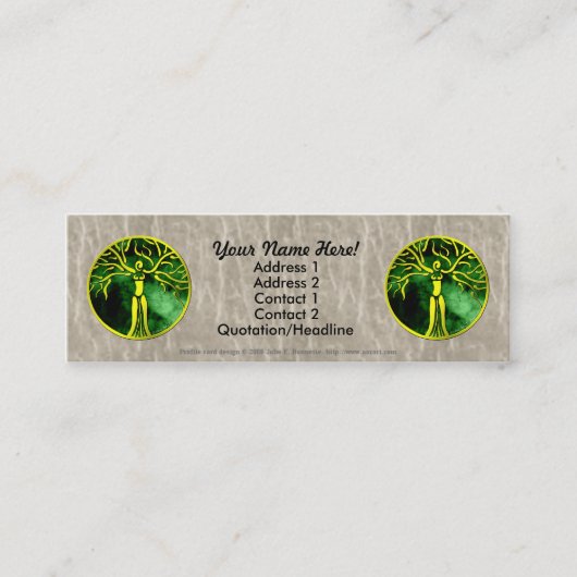 Dryad Medallion-profielkaart Mini Visitekaartje (Voorkant)