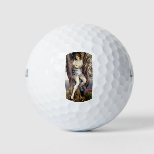 Dryad (prachtige boom Nymph) (Griekse mythe) Golfballen (Voorkant)