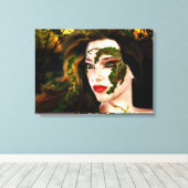 Dryad van de Forest Fantasy Canvas Afdruk (Insitu (Houten vloer))