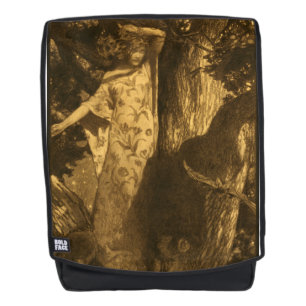 Dryade Vrouw Zo bezeten Uil & Vleermuis Nacht Maan Rugtassen