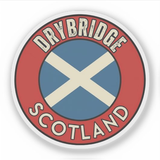 Drybridge, Schotland Sticker (Voorkant)