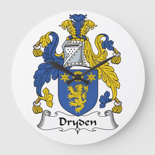 Dryden Family Crest Grote Klok (Voorkant)