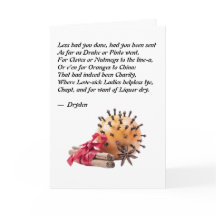 Dryden Kruidnagels en Sinaasappels Gedicht