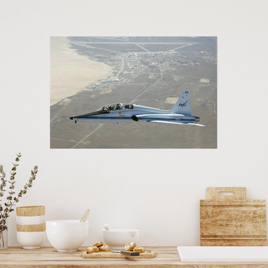 Dryden's T-38 Talon Trainer Jet in Flight Poster (Keuken)