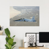 Dryden's T-38 Talon Trainer Jet in Flight Poster (Thuiskantoor)