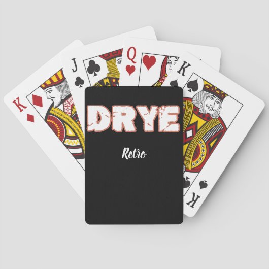 drye text bold thypo pokerkaarten (Achterkant)