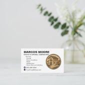 Drywall and Stucco Business Card Template Plaster Visitekaartje (Staand voorkant)