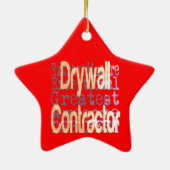 Drywall Contractor Extraordinaire Keramisch Ornament (Achterkant)