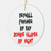 Drywall Finisher Zombie Slayer Keramisch Ornament (Links)