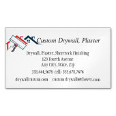 Drywall, gips, afwerking van Sheetrock Magnetisch Visitekaartje (Voorkant)