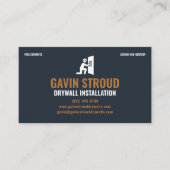 Drywall Installation & Taping Modern Navy & Copper Visitekaartje (Voorkant)