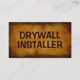Drywall Installer Antiek Visitekaartje