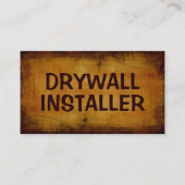 Drywall Installer Antiek Visitekaartje (Voorkant)