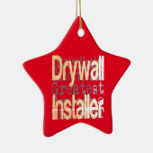 Drywall Installer Extraordinaire Keramisch Ornament (Rechts)