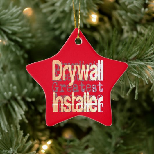Drywall Installer Extraordinaire Keramisch Ornament (Boom)