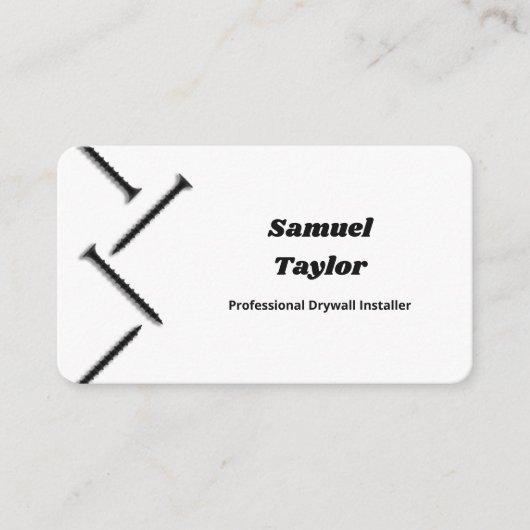 Drywall Installer Visitekaartje (Voorkant)