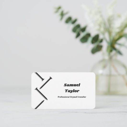 Drywall Installer Visitekaartje (Staand voorkant)