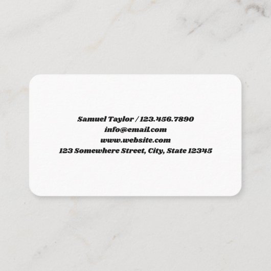 Drywall Installer Visitekaartje (Achterkant)