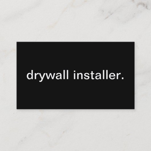 Drywall Installer Visitekaartje (Voorkant)