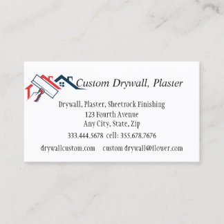 Drywall, Plaster, Sheetrock Finishing Business Ca Visitekaartje