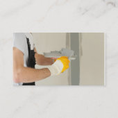 Drywall, Plaster, Sheetrock Finishing Business Car Visitekaartje (Achterkant)