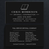 Drywall Sheetrock Contractor Visitekaartje