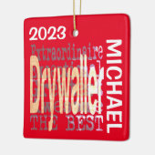 Drywaller Extraordinaire CUSTOM Keramisch Ornament (Links)