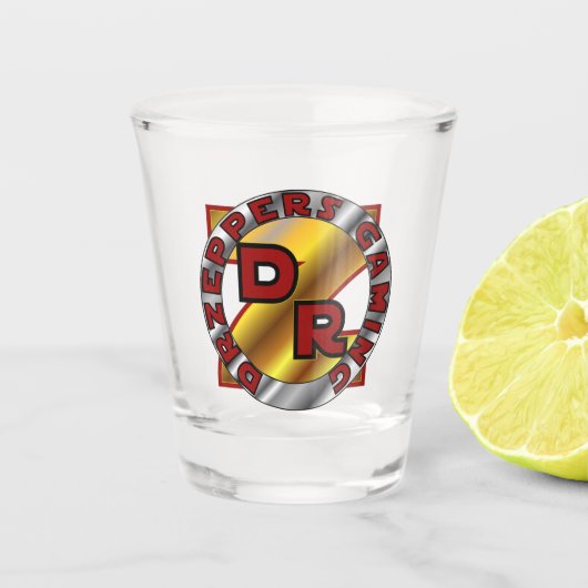 DrZeppers Gaming Shot Glass Shot Glas (Voorkant)