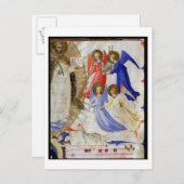 ds 558 f.67v St. Dominic met vier muzikale engelen Briefkaart (Voorkant / Achterkant)